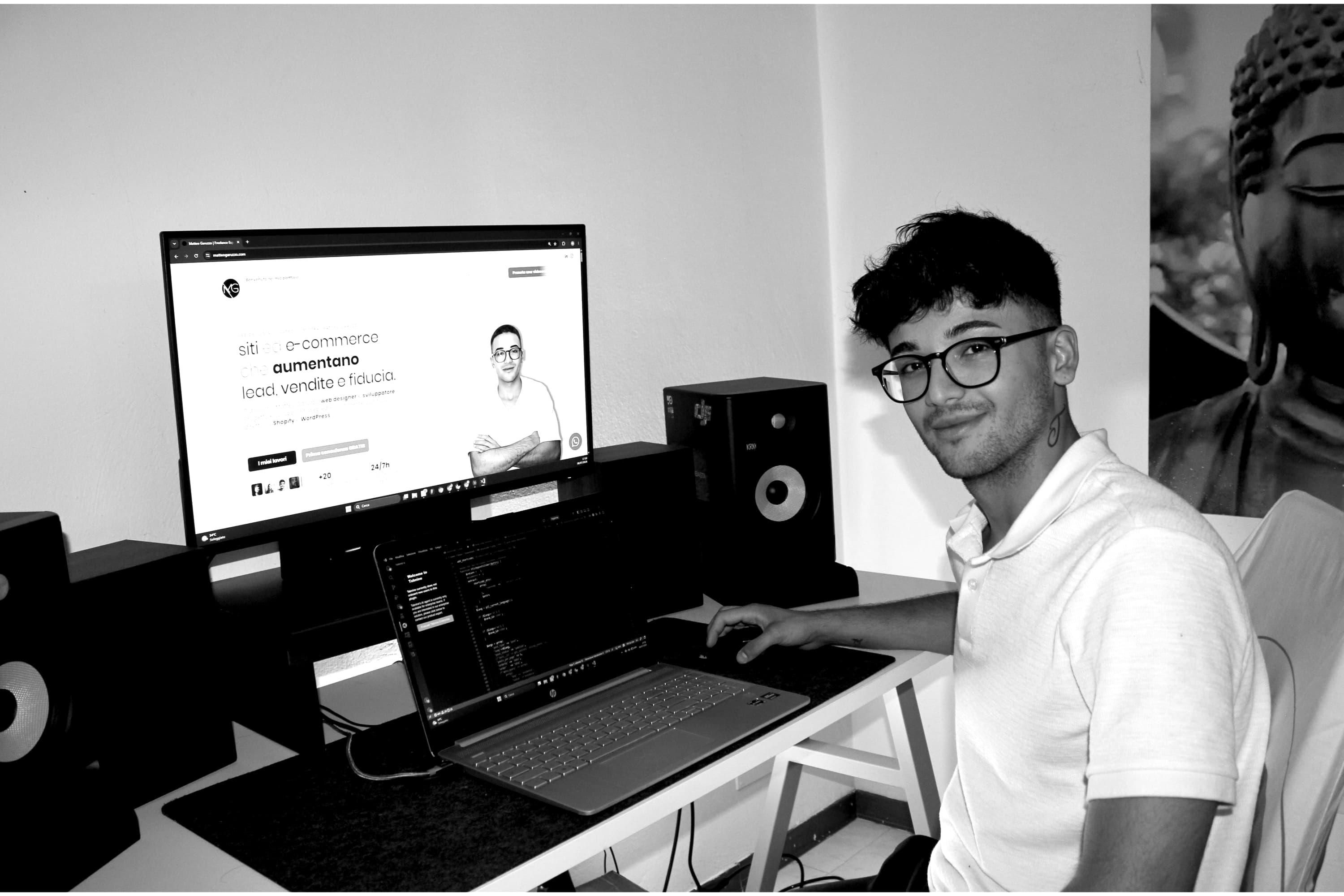 Matteo Garuzzo al lavoro